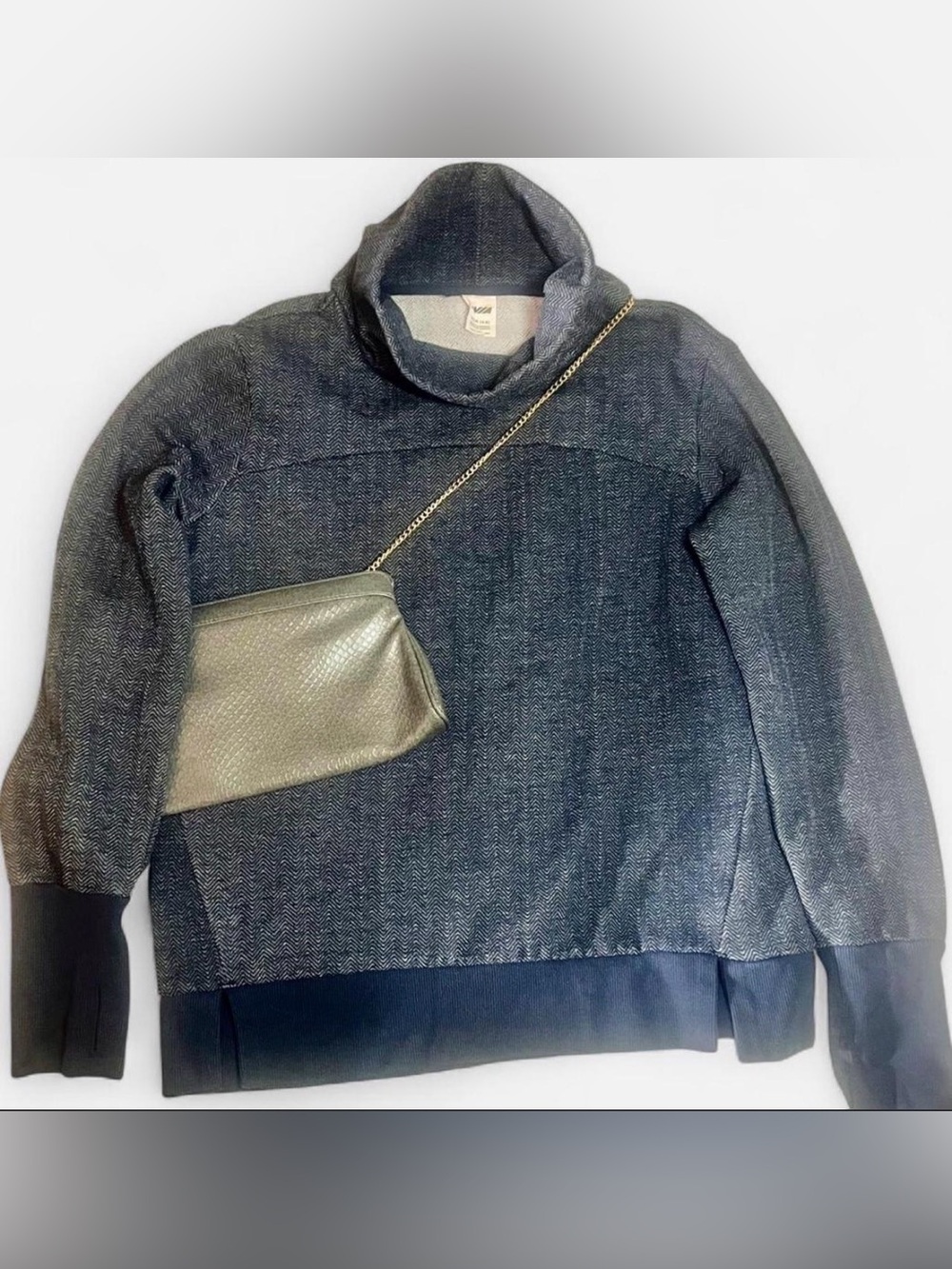 Avia Charcoal Gray Funnel Neck Pullover Jacket